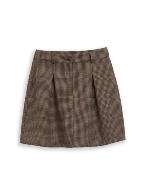 Obrázek produktu TOM TAILOR DENIM Sukně hnědá / světle hnědá / černá