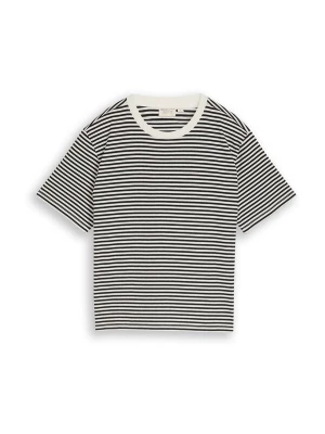 Obrázek produktu TOM TAILOR DENIM Tričko černá / bílá