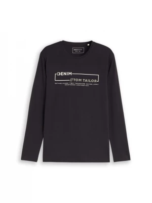 Obrázek produktu TOM TAILOR DENIM Tričko šedá / antracitová / bílá