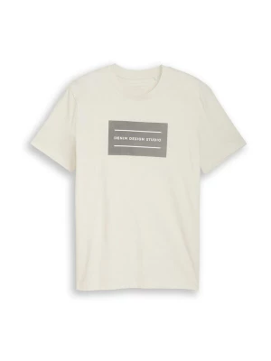 Obrázek produktu TOM TAILOR DENIM Tričko tmavě šedá / bílá / offwhite