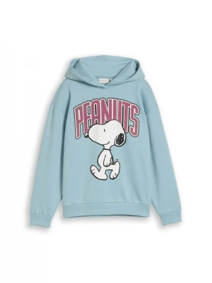 Obrázek produktu TOM TAILOR Mikina 'Peanuts' světlemodrá / grenadina / černá / bílá