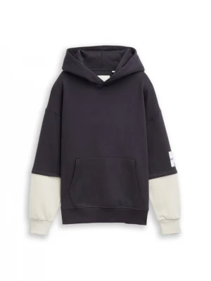 Obrázek produktu TOM TAILOR Mikina tmavě šedá / offwhite