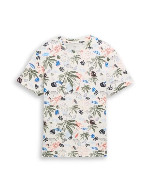 Obrázek produktu TOM TAILOR Tričko azurová / olivová / jasně červená / offwhite