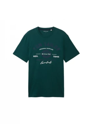 Obrázek produktu TOM TAILOR Tričko indigo / tmavě zelená / bílá