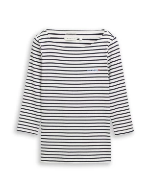 Obrázek produktu TOM TAILOR Tričko námořnická modř / offwhite