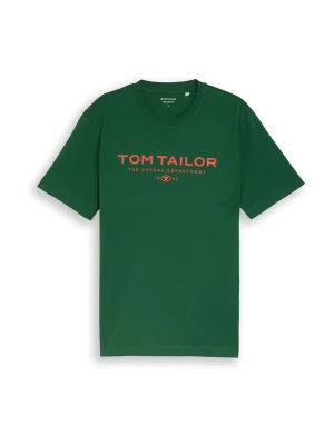 Obrázek produktu TOM TAILOR Tričko tmavě zelená / oranžově červená