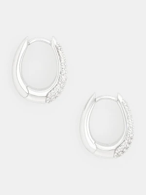 Obrázek produktu Tom Wood Stříbrné náušnice Liz Hoops Pave