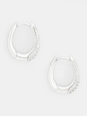 Obrázek produktu Tom Wood Stříbrné náušnice Tom Wood Liz Hoops Pave