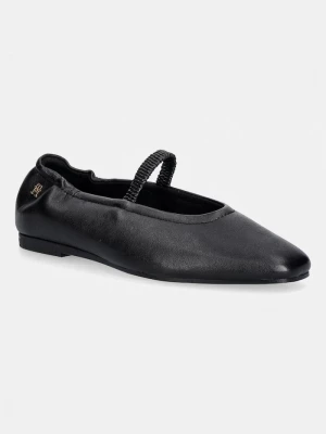 Obrázek produktu Tommy Hilfiger baleríny kožené SOFT LEATHER ELLASTIC BALLERINA černá