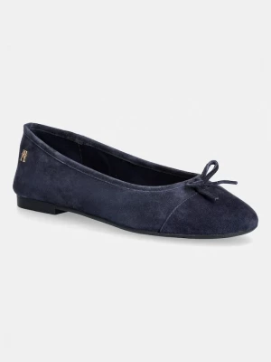 Obrázek produktu Tommy Hilfiger baleríny semišové HILFIGER SUEDE BALLERINA námořnická modř