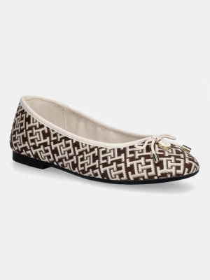Obrázek produktu Tommy Hilfiger baleríny TH CHARM JACQUARD BALLERINA hnědá