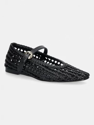 Obrázek produktu Tommy Hilfiger baleríny WOVEN LEATHER MIX BALLERINA černá