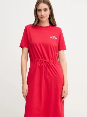 Obrázek produktu Tommy Hilfiger Bavlněné šaty Tommy Hilfiger červená