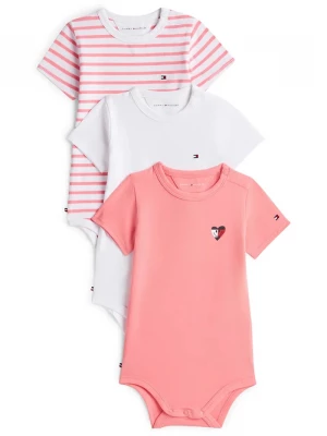 Obrázek produktu Tommy Hilfiger body dětské bavlněné 3-pack růžová
