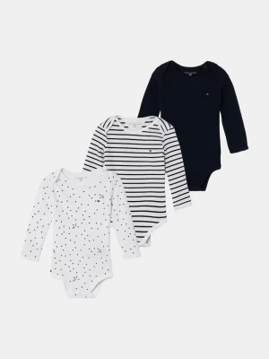 Obrázek produktu Tommy Hilfiger body kojenecké bavlněné s elastanem 3-pack námořnická modř