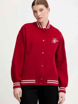 Obrázek produktu Tommy Hilfiger Bomber bunda s příměsí vlny Tommy Hilfiger červená