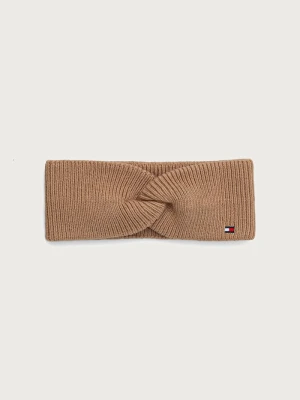 Obrázek produktu Tommy Hilfiger čelenka dámská s příměsí vlny hnědá