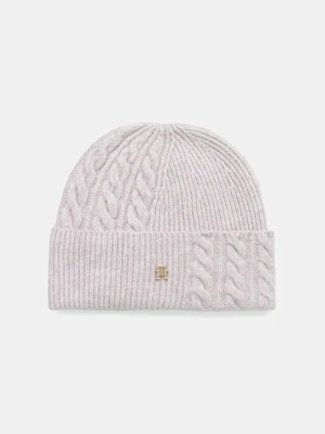 Obrázek produktu Tommy Hilfiger Čepice s příměsí vlny fialová