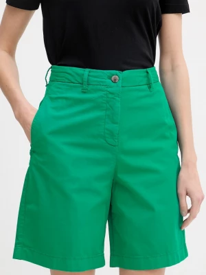 Obrázek produktu Tommy Hilfiger chino šortky dámské s bavlnou zelená