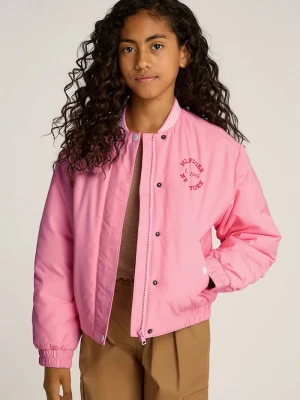 Obrázek produktu Tommy Hilfiger Dětská bomber bunda Tommy Hilfiger růžová
