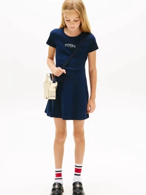 Obrázek produktu Tommy Hilfiger Dětské bavlněné šaty Tommy Hilfiger námořnická modř