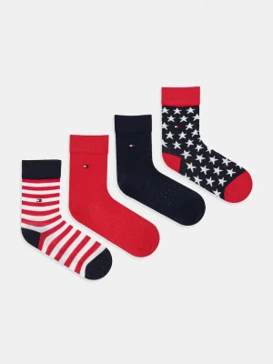 Obrázek produktu Tommy Hilfiger Dětské ponožky Tommy Hilfiger 4-pack červená