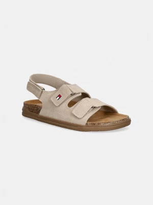 Obrázek produktu Tommy Hilfiger Dětské semišové sandály Tommy Hilfiger béžová