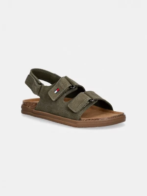 Obrázek produktu Tommy Hilfiger Dětské semišové sandály zelená