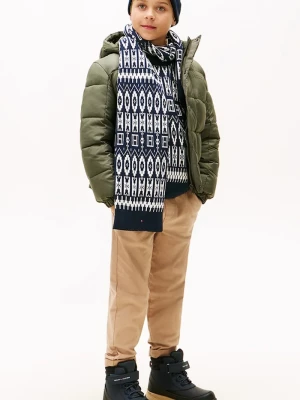 Obrázek produktu Tommy Hilfiger Dětský bavlněný šátek Tommy Hilfiger námořnická modř
