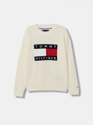 Obrázek produktu Tommy Hilfiger Dětský svetr Tommy Hilfiger béžová