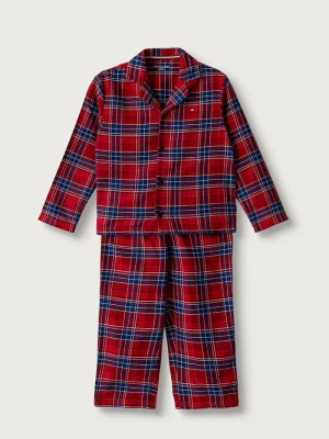 Obrázek produktu Tommy Hilfiger dvoudílné pyžamo dětské bavlněné červená