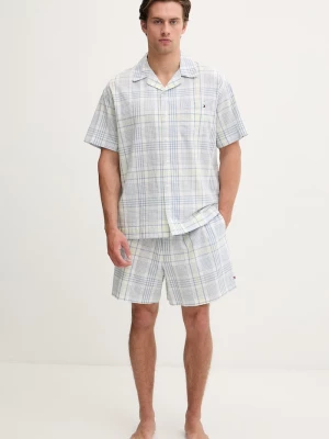 Obrázek produktu Tommy Hilfiger dvoudílné pyžamo pánské bavlnou modrá
