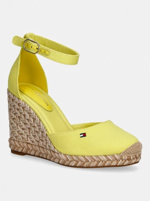 Obrázek produktu Tommy Hilfiger espadrily na klínku dámské FLAG HIGH WEDGE ESPAD CLOSED TOE žlutá