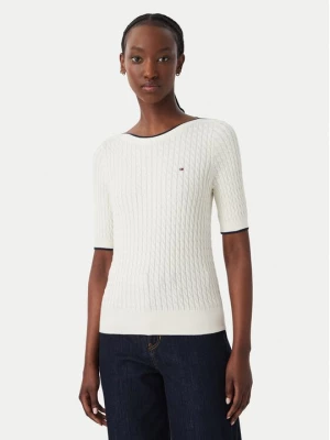 Obrázek produktu Tommy Hilfiger Halenka Fine Gg Cable Boat WW0WW50103 Světle béžová Regular Fit