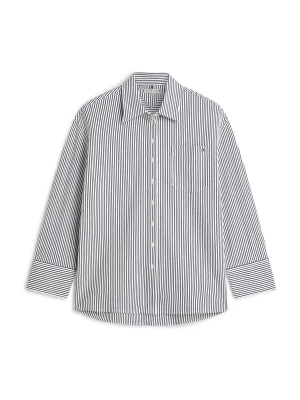 Obrázek produktu TOMMY HILFIGER Halenka námořnická modř / bílá