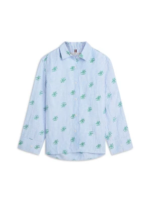 Obrázek produktu TOMMY HILFIGER Halenka světlemodrá / zelená / bílá