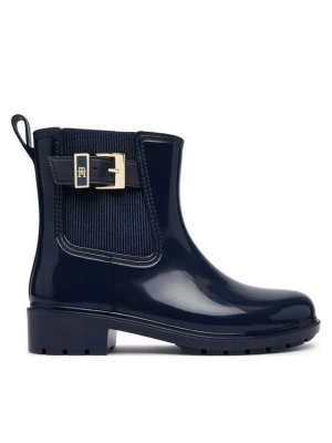 Obrázek produktu Tommy Hilfiger Holínky Th Buckle Glossy Ankle Rain Boot FW0FW09543 Tmavomodrá