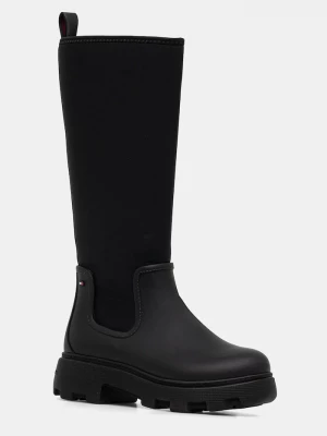 Obrázek produktu Tommy Hilfiger Holínky Tommy Hilfiger FLAG LONG RAINBOOT WARM LINING černá