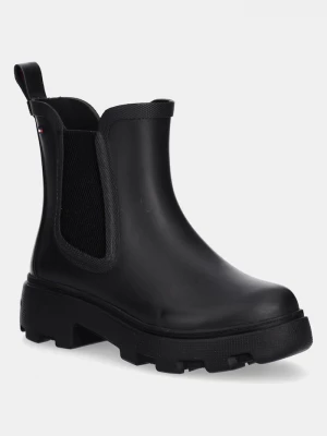 Obrázek produktu Tommy Hilfiger Holínky Tommy Hilfiger RUBBER FLAG CLEATED RAINBOOT černá
