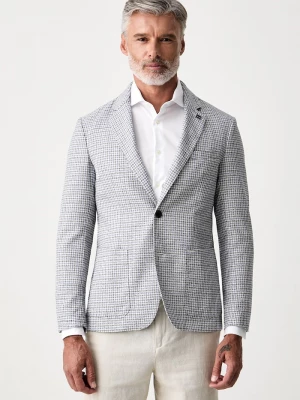 Obrázek produktu Tommy Hilfiger jednořadé sako pánské bavlněné modrá