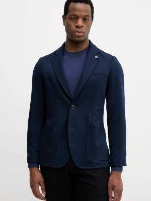 Obrázek produktu Tommy Hilfiger jednořadé sako pánské s viskózou námořnická modř