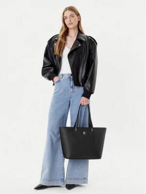 Obrázek produktu Tommy Hilfiger Kabelka Th Emblem Tote AW0AW15178 Černá
