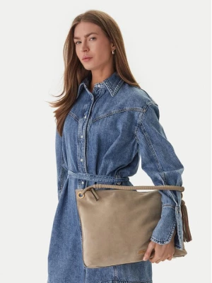 Obrázek produktu Tommy Hilfiger Kabelka Th Statement Leather Bag Suede AW0AW18402 Béžová