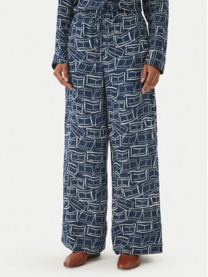 Obrázek produktu Tommy Hilfiger Kalhoty z materiálu WW0WW48970 Tmavomodrá Wide Leg