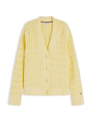 Obrázek produktu TOMMY HILFIGER Kardigan 'Cable Oversized' světle žlutá