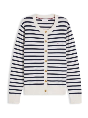 Obrázek produktu TOMMY HILFIGER Kardigan 'Fine' světle béžová / námořnická modř