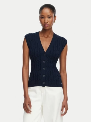 Obrázek produktu Tommy Hilfiger Kardigan Mid Gg Cable WW0WW50075 Tmavomodrá Regular Fit