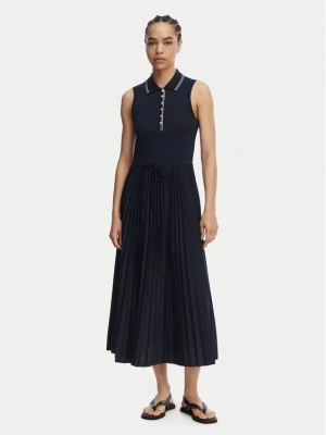 Obrázek produktu Tommy Hilfiger Každodenní šaty 1985 Pleated WW0WW49621 Tmavomodrá Regular Fit