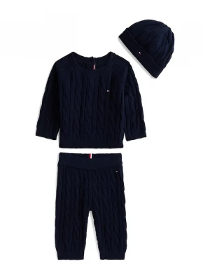 Obrázek produktu Tommy Hilfiger Kojenecká sada s bavlnou 3-pack námořnická modř