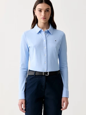 Obrázek produktu Tommy Hilfiger košile dámská bavlněná elastanem modrá